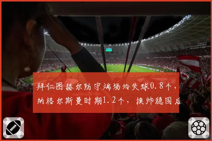 拜仁图赫尔防守端场均失球0.8个，纳格尔斯曼时期1.2个，换帅稳固后防